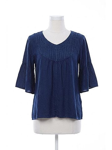 Parsley & Sage Bohemian Top in Indigo (view 1)