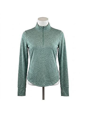 Nike Swift Dri-Fit Uv 1/4-Zip Running Top in Cannon (view 1)