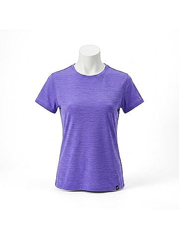Brooks Luxe Short Sleeve Shirt in Heather Violet (view 1)