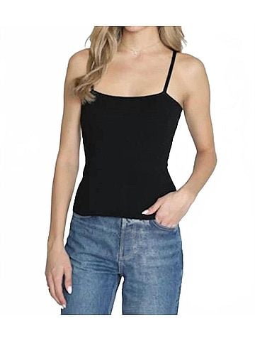 Drew Journee Tank Top in Black (view 2)