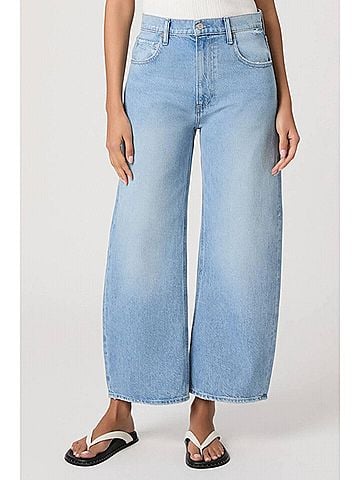 Paige Arellia Ankle Barrel Leg Jeans in Fauve (view 2)