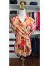 DKNY Floral Multi Color Blouse Size M - photo 3