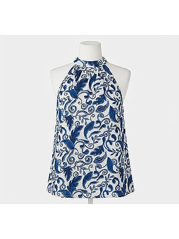Cleobella Ryla Top in Azulejo (view 1)