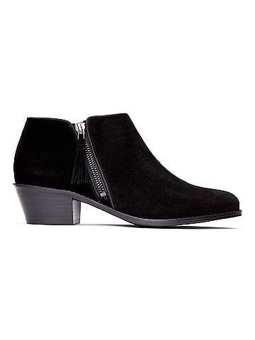 Vionic Women's Joy Serena Low Heeled Ankle Boot in Black (view 2)