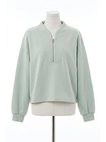 Molly Bracken Edie Half Sip Top in Sage (view 1)
