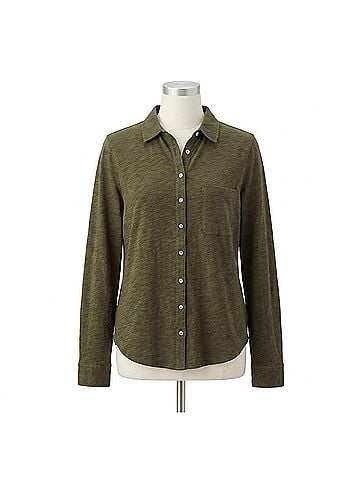 Dylan Harper Shirt in Olive (view 1)