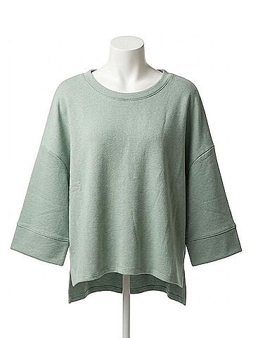 Yelete Women's So Relaxed Ultra Comfy Top in Dried Sage (view 1)