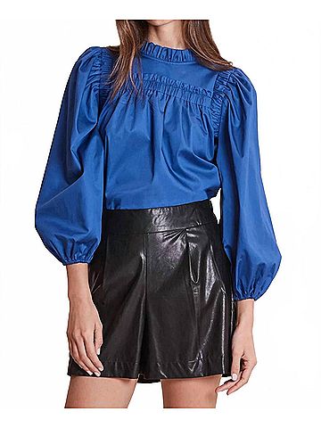 Tyler Boe Ella Sapphire Blouse in Blue (view 2)