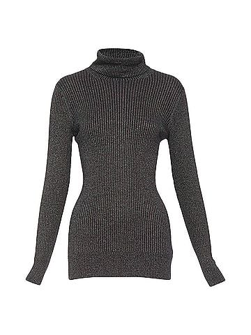 Dries Van Noten Dries Van Noten Lurex Ribbed Turtleneck (view 1)