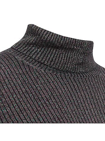Dries Van Noten Dries Van Noten Lurex Ribbed Turtleneck (view 2)