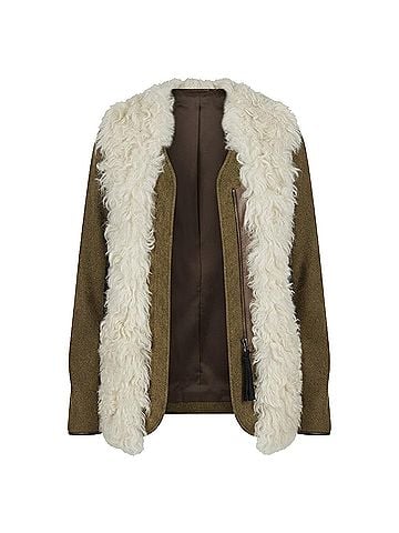 MARNI Marni Shearling Fur Wool Sleeve Coat (view 1)
