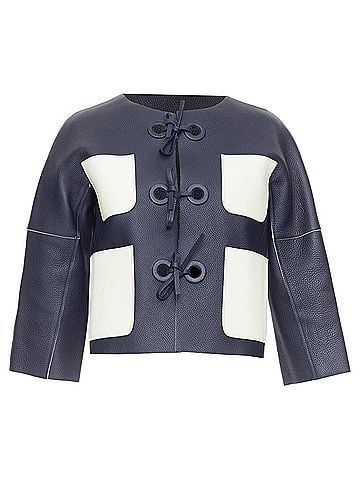 Louis Vuitton Louis Vuitton Leather Tie Front Jacket (view 1)