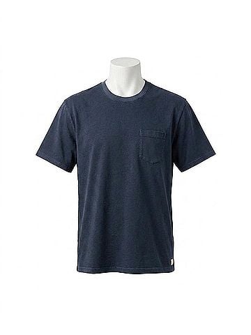 Marine Layer Luxe Relaxed Pocket Tee in India Ink (view 1)