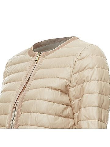 Moncler Moncler Leather Down Lightweight Puffer (view 2)
