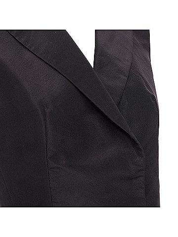 Oscar De La Renta Oscar De La Renta Silk Peak Collar Dress (view 2)