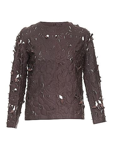 Carven Carven Laser Cut Leather Top (view 1)