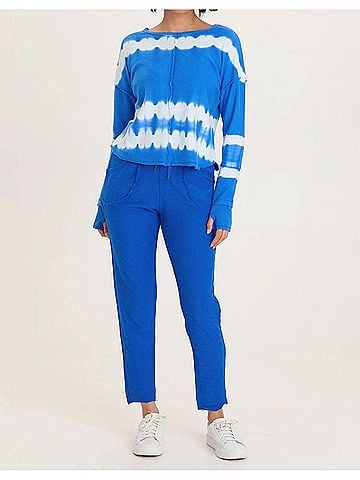XCVI Annika Long Sleeve Top in Blue (view 2)