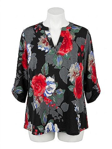 Honeyme Floral Gabby Top in Multi Color (view 1)