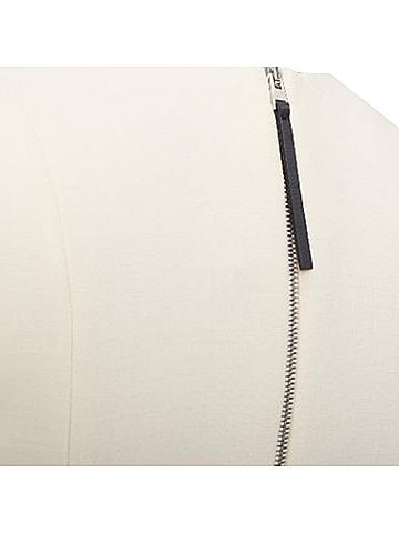 MARNI Marni Cream Wool Pleated Shift Dress (view 2)