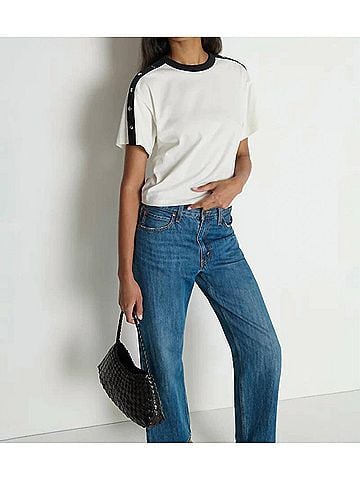 NATION LTD Ada Tee in White (view 2)