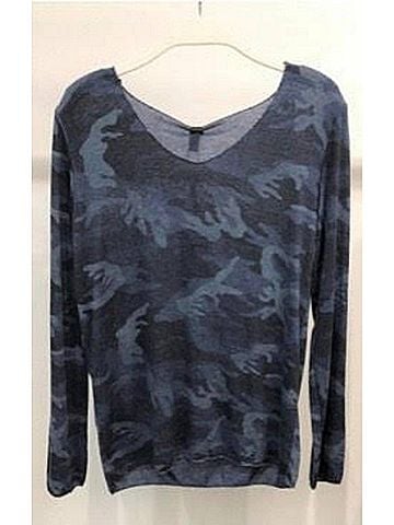 Venti6 Women's Camo Top in Blue Camo (view 2)