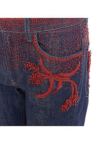 Prada Prada 2017 Beaded Denim Cropped Jeans (view 2)