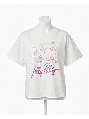 Lilly Pulitzer Stella Knit Top in White/Pink (view 1)
