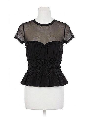 Generation Love Sigrid Mesh Combo Top in Black (view 1)