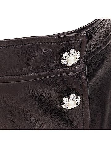 Miu Miu Miu Miu 2021 Lambskin Leather Skirt (view 2)