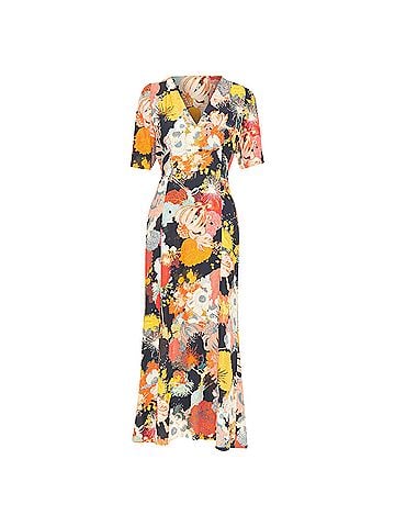 Dries Van Noten Dries Van Noten 2017 Floral Vneck Dress (view 1)