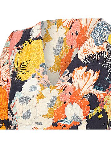 Dries Van Noten Dries Van Noten 2017 Floral Vneck Dress (view 2)