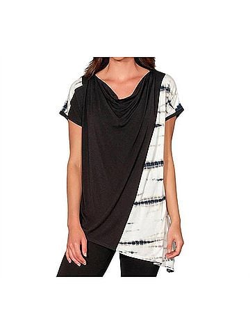 Stella Carakasi Island Hopper Top in Black-Tie Dye Birch (view 2)