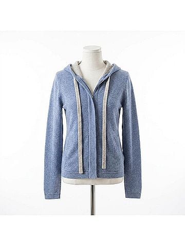Autumn Cashmere Contract Ties Hoodie in Slate/Mojave (view 1)