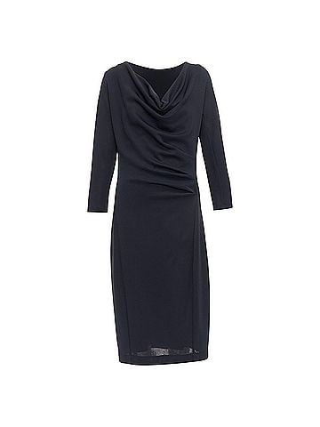 Donna Karan New York Donna Karan Draped Cowl Neck Midi Dress (view 1)