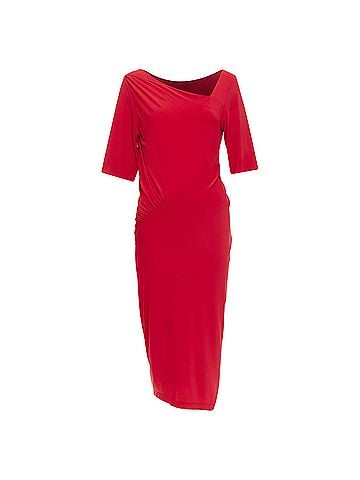 Donna Karan New York Donna Karan Asymmetric Tuck Draped Dress (view 1)