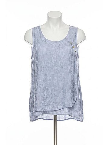 Habitat Button Layer Tank in Cornflower (view 1)