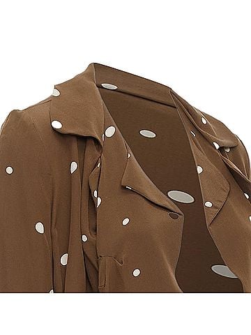 MARNI Marni 100% Silk Polka Dot Relaxed Blazer (view 2)