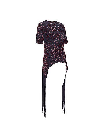 Stella McCartney Stella Mccartney Silk Polka Dot Fringe Top (view 1)