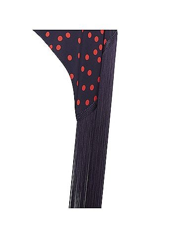 Stella McCartney Stella Mccartney Silk Polka Dot Fringe Top (view 2)