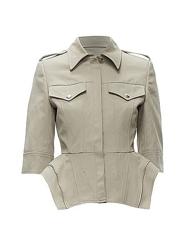 Alexander McQueen Alexander Mcqueen Peplum Utility Jacket (view 1)