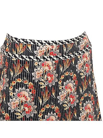 Oscar De La Renta Oscar De La Renta Silk Floral Quilted Skirt (view 2)