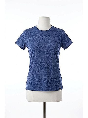 Brooks Luxe Short Sleeve Shirt in Heather Midnight (view 1)