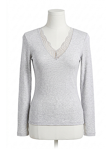 P.J. Salvage Lacey Basics Top in Cloud (view 1)