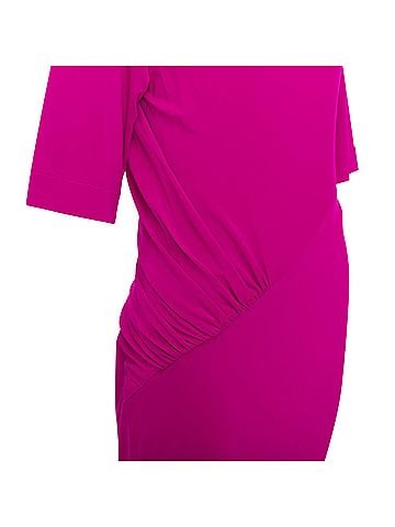 Donna Karan New York Donna Karan Asymmetric Tuck Draped Dress (view 2)