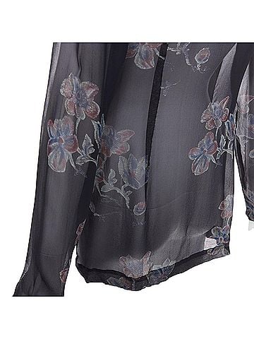 Dries Van Noten Dries Van Noten Silk Floral Sheer Blouse (view 2)