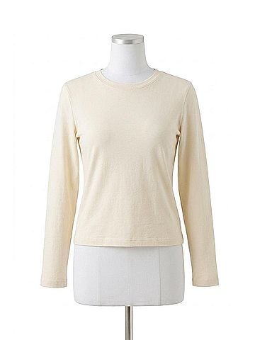 Pendleton Long Sleeve Crewneck Tee in White (view 1)