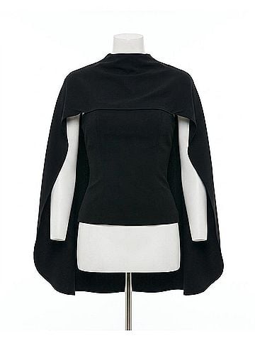 Line & Dot Scout Drape Top in Black (view 1)