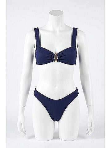 L Space Willow Bikini Top in Midnight Blue (view 1)