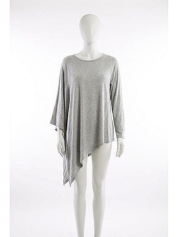 Angel Asymmetrical Tunic Top in Gray (view 1)