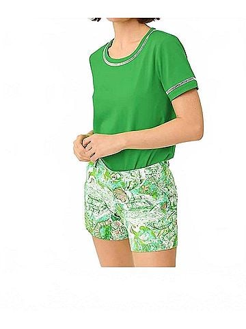 Lilly Pulitzer Clairmont Ladder Lace Knit Top in Terrace Green (view 2)